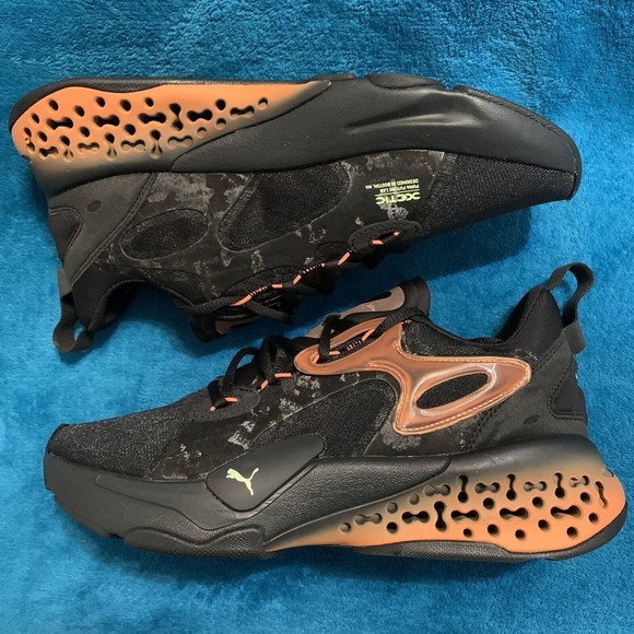 Puma Xetic Halflife Lenticular 'Black Neon Citrus' Men’s Size 8 Shoes 376280-01 - Picture 3 of 8